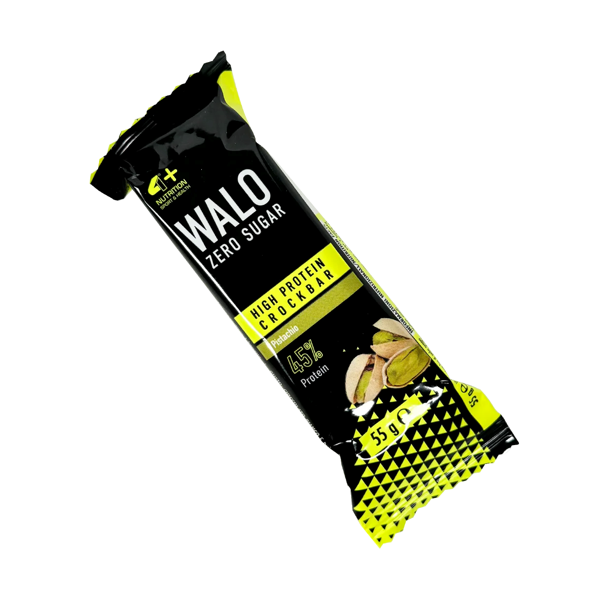 Batoane Proteice, 4+ Nutrition, WALO, Zero Sugar CrockBar, 55g
