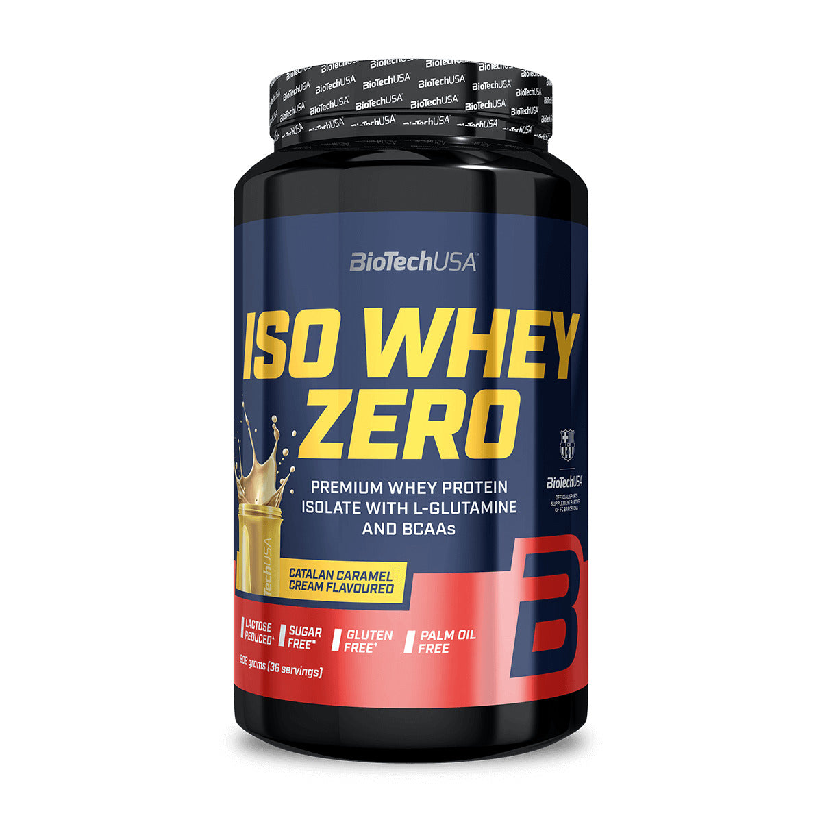 Proteina din Zer Izolat, BioTechUSA, Iso Whey Zero x FC Barcelona, 908g