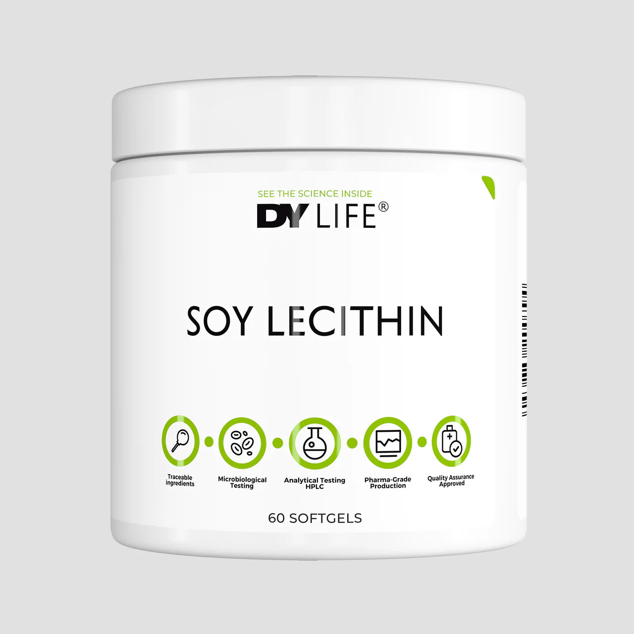 Lecitina din Soia, DY Nutrition, Soy Lecithin DY Life, 60 capsule moi