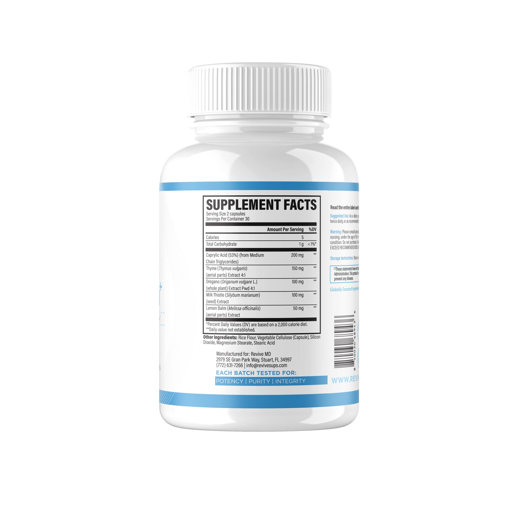 Supliment pentru Sanatatea Intestinala, Revive, Gut Health+, 60 Capsule