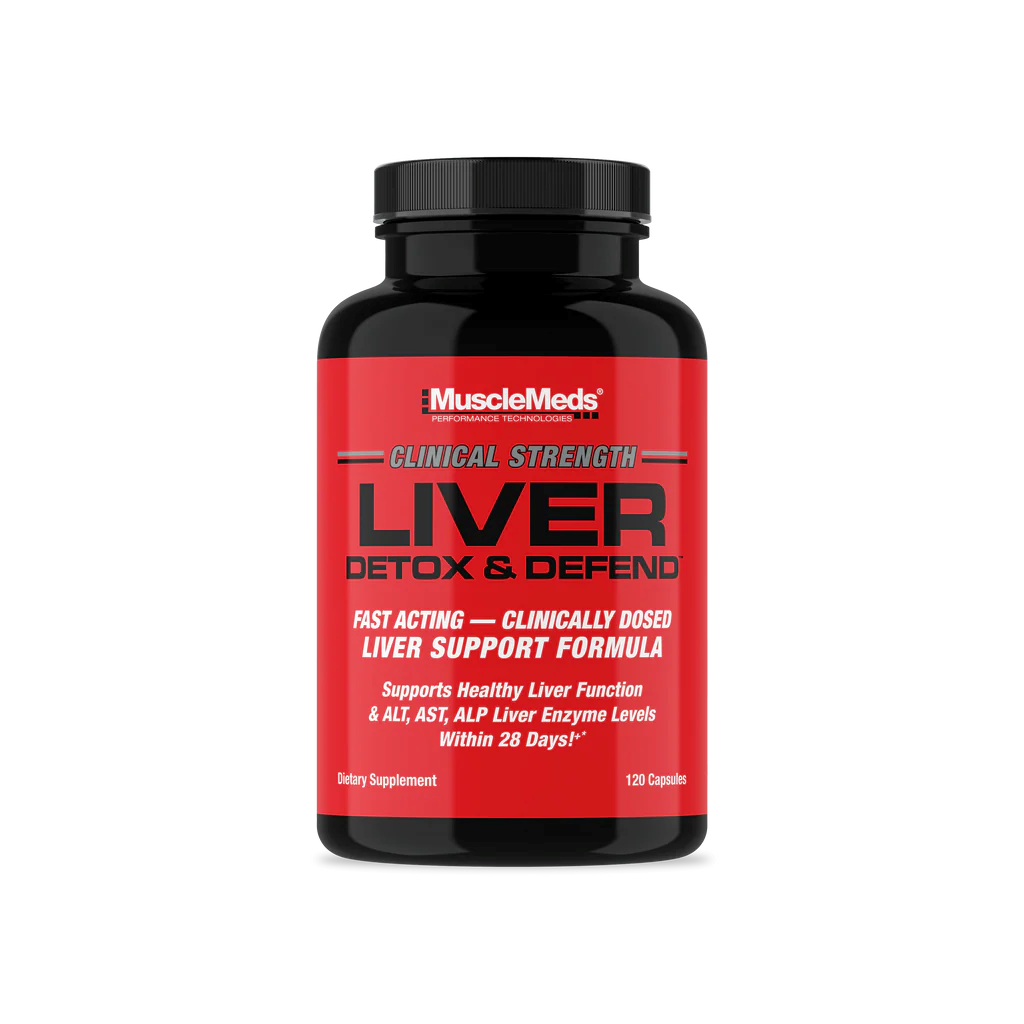 Supliment pentru Sanatatea Ficatului, MuscleMeds, Liver Detox & Defend, 120 Capsule