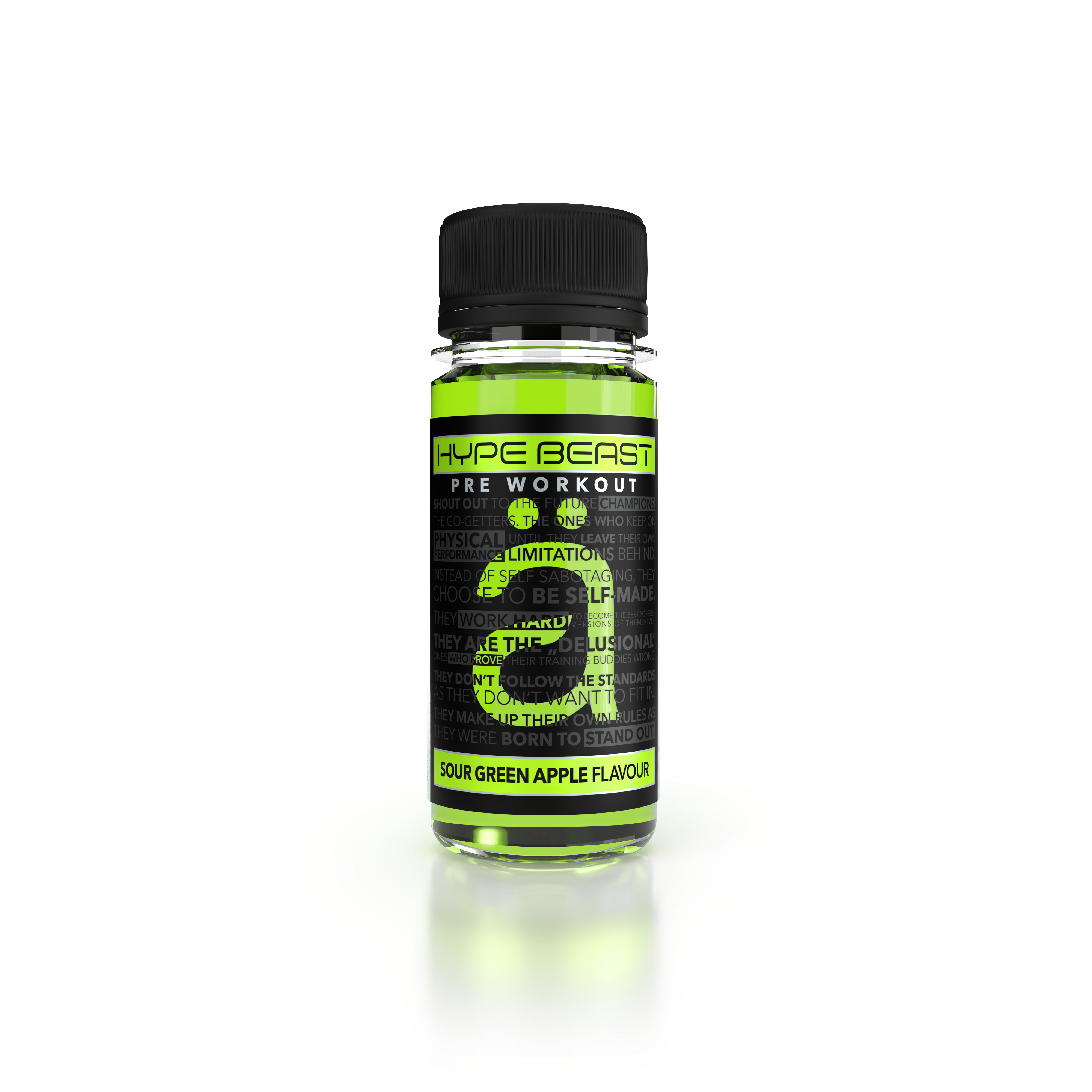 Pre-Workout Shot, Nanosupps, Hype Beast Shot, 60ml