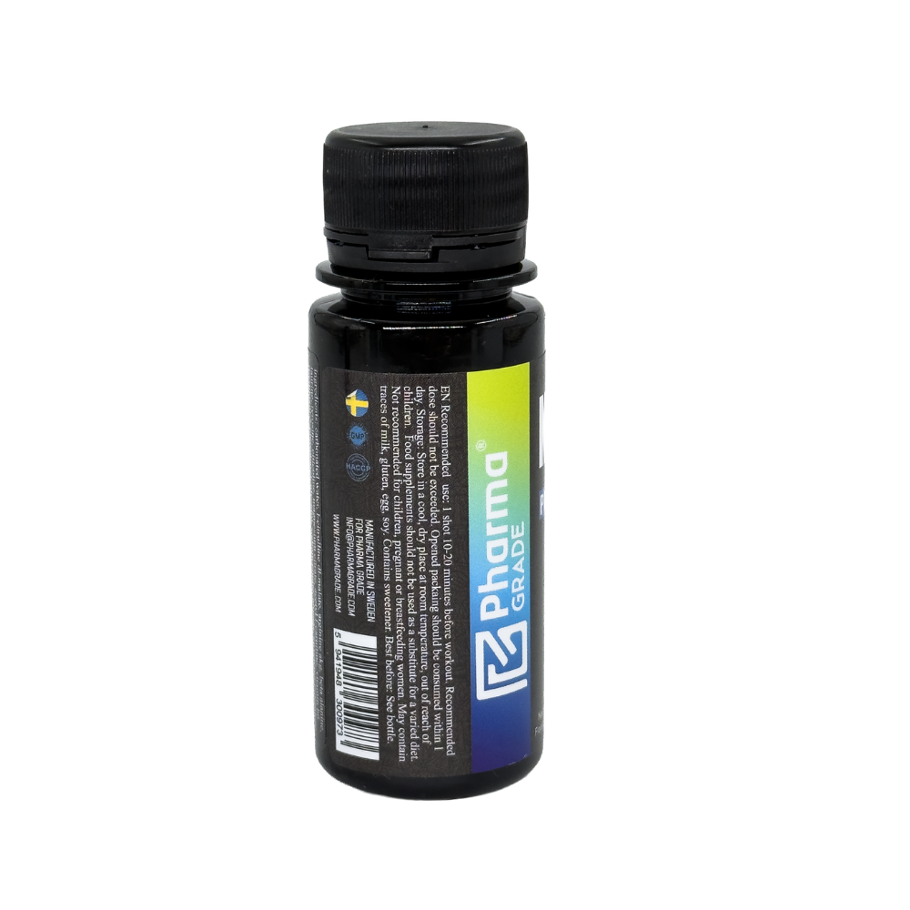Pre-Workout Fara Cafeina Shot, Pharma Grade, NOMAD Pump & Focus Shot, 60ml