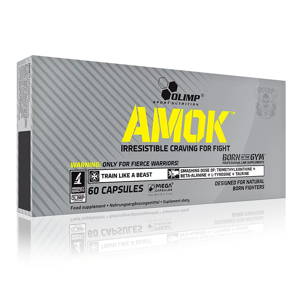 Pre-Workout, Olimp Sport Nutrition, AMOK, 60 Capsule