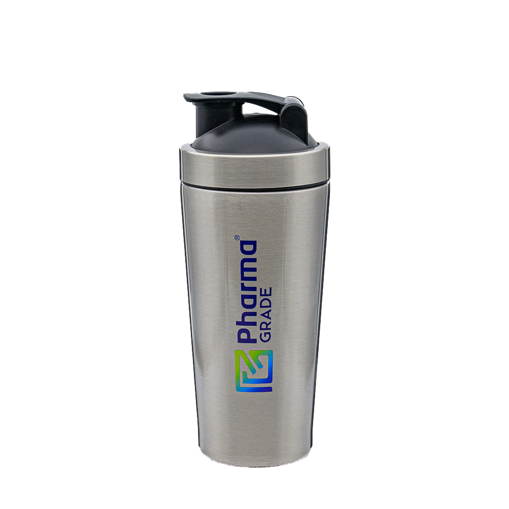 Shaker Metalic, Pharma Grade, Metalic Shaker, 750ml