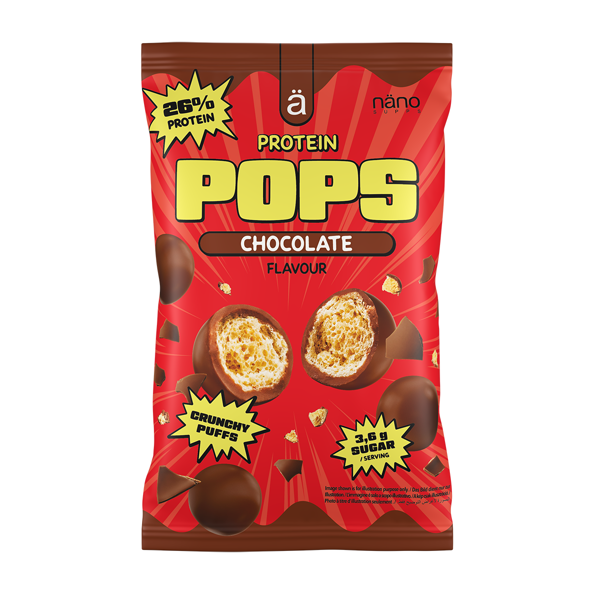 Gustare Proteica, Nanosupps, Protein Pops, 38g