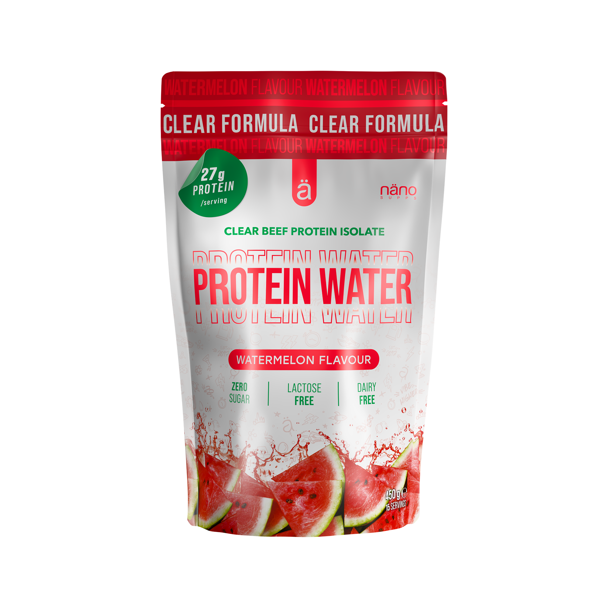 Proteina din Vita Isolate Clear, Nanosupps, Protein Water, 450g
