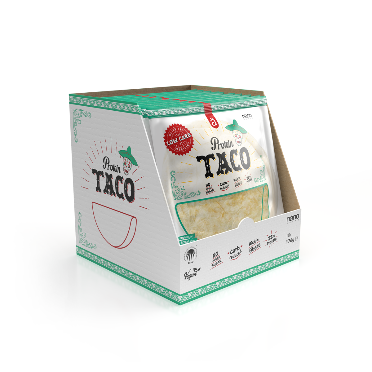 Taco Proteic, Nanosupps, Protein Taco, 176g