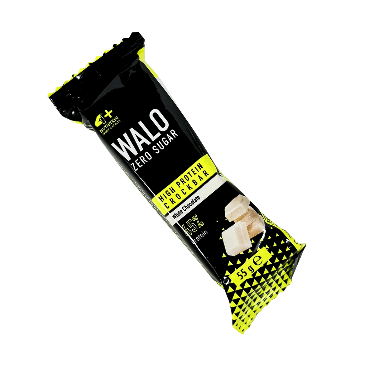 Batoane Proteice, 4+ Nutrition, WALO, Zero Sugar CrockBar, 55g