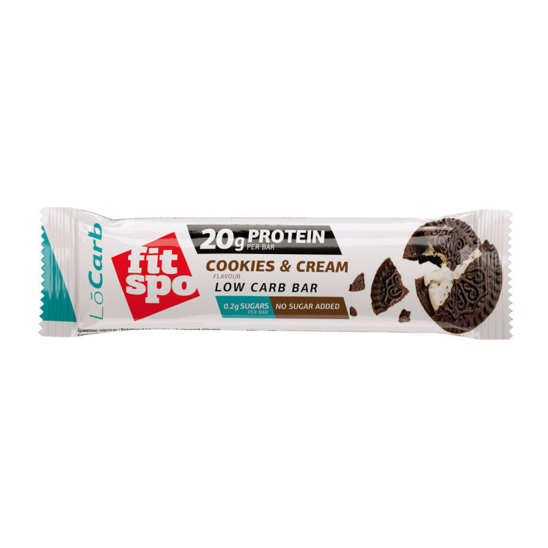 Baton Proteic, FitSpo, LoCarb Protein Bar, 60g