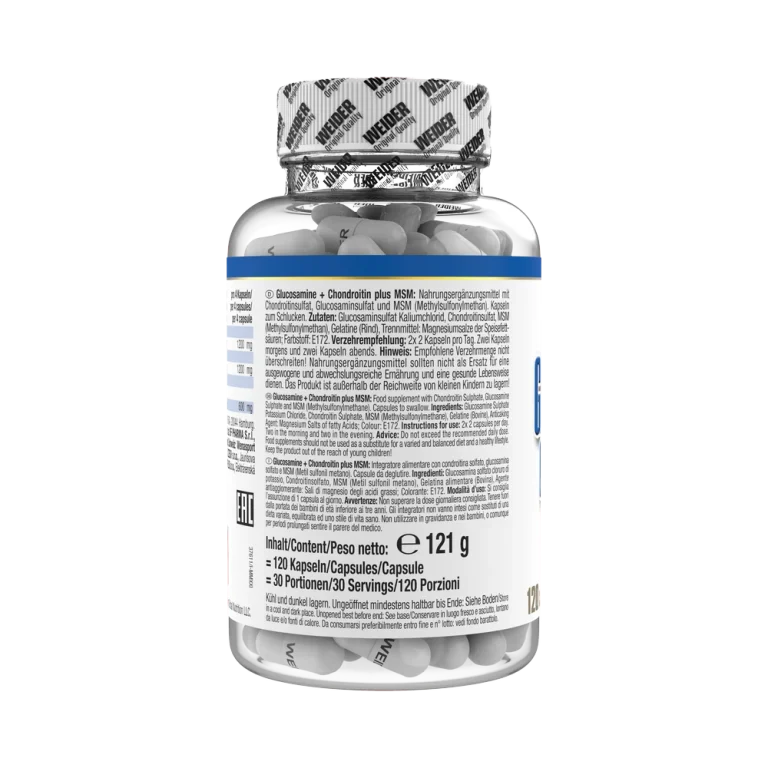 Complex Glucozamina + MSM + Condroitina, WEIDER, 120 Capsule