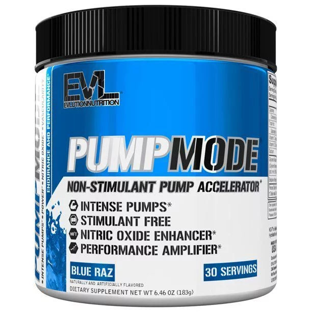 Pre-Workout fara Stimulenti, EVLution Nutrition, PUMPMODE Non-Stimulent, 183g