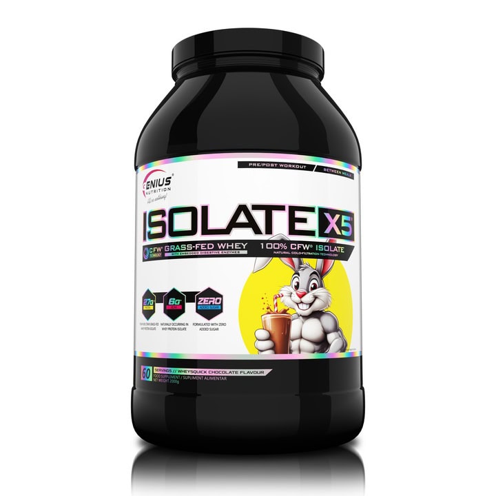 Proteina din Zer Izolata, Genius Nutrition, Isolate-X5, 2000g