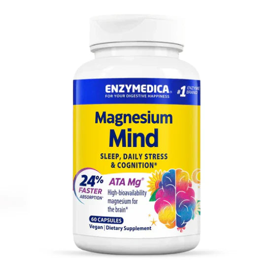 Magneziu Taurat, Enzymedica, Magnesium Mind ATA Mg®, 60 Capsule