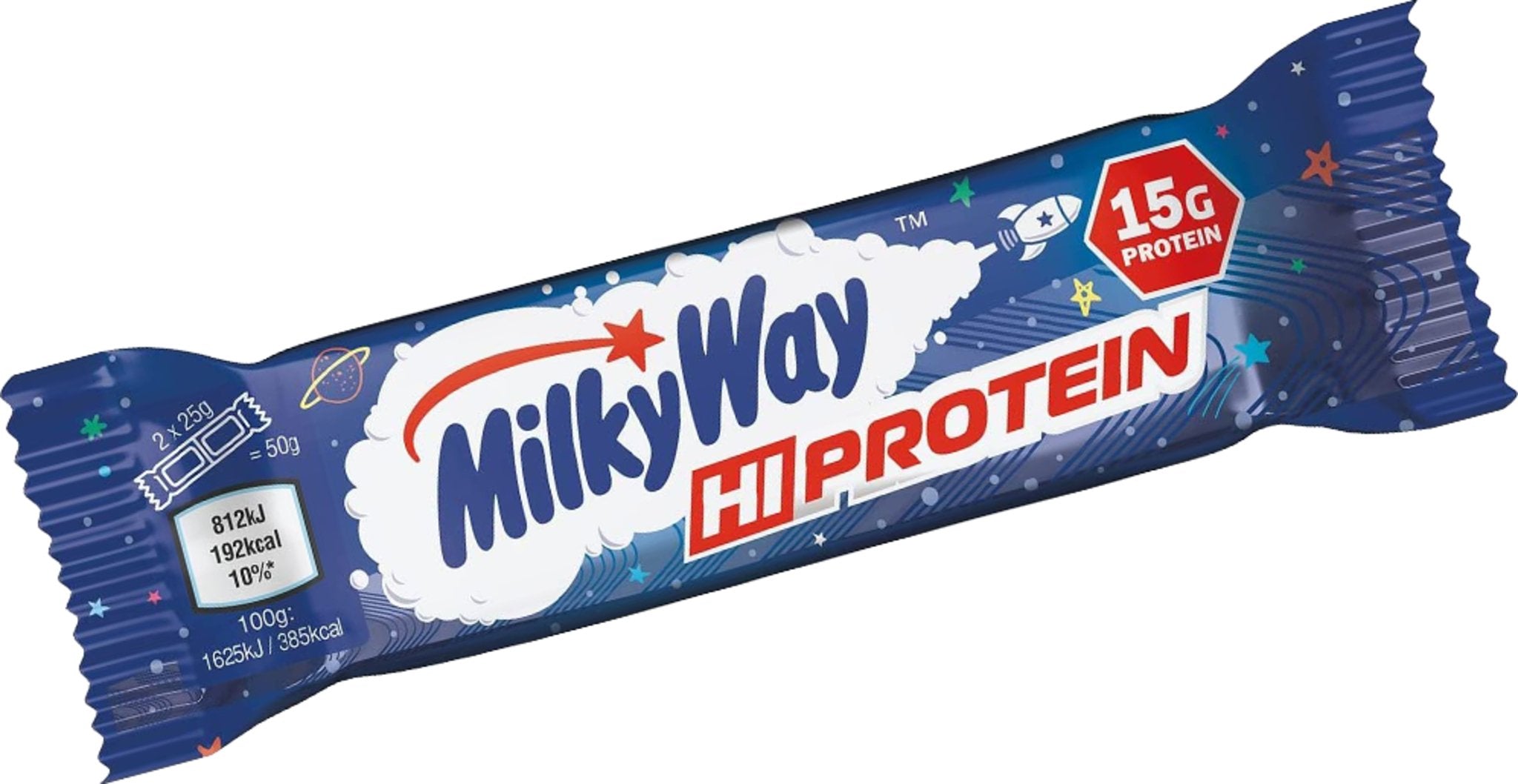 Baton proteic, Milky Way Hi Protein Bar, 2 x 25 g