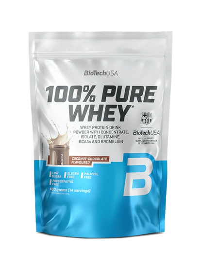 Proteina din Zer, BioTechUSA, 100% Pure Whey, 400g