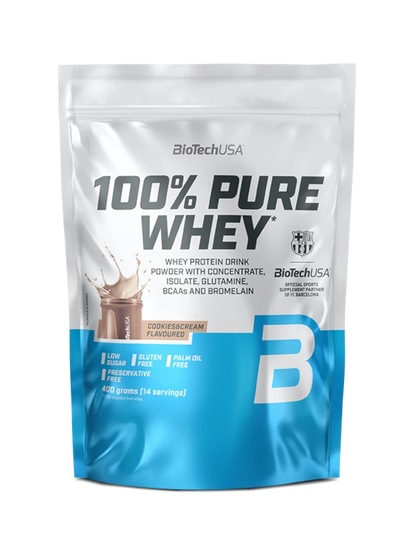 Proteina din Zer, BioTechUSA, 100% Pure Whey, 400g