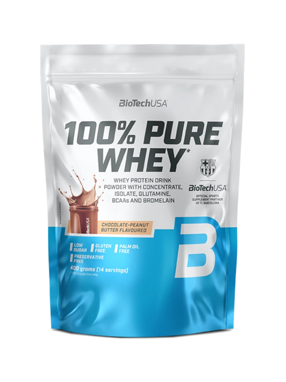 Proteina din Zer, BioTechUSA, 100% Pure Whey, 400g