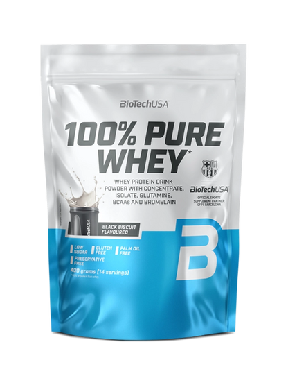 Proteina din Zer, BioTechUSA, 100% Pure Whey, 400g