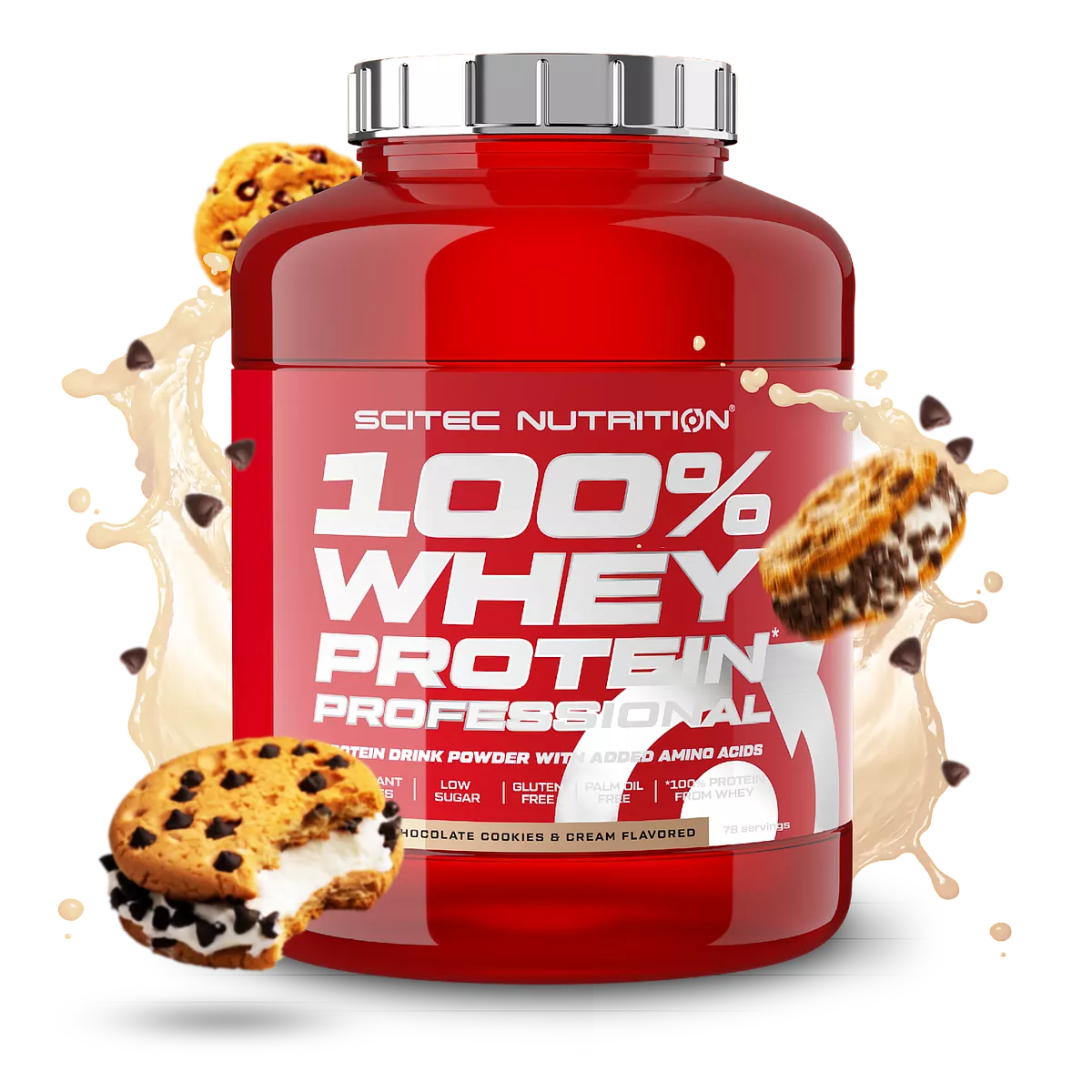 Proteina din zer, Scitec Nutrition, 100% Whey Protein Professional, 2350g