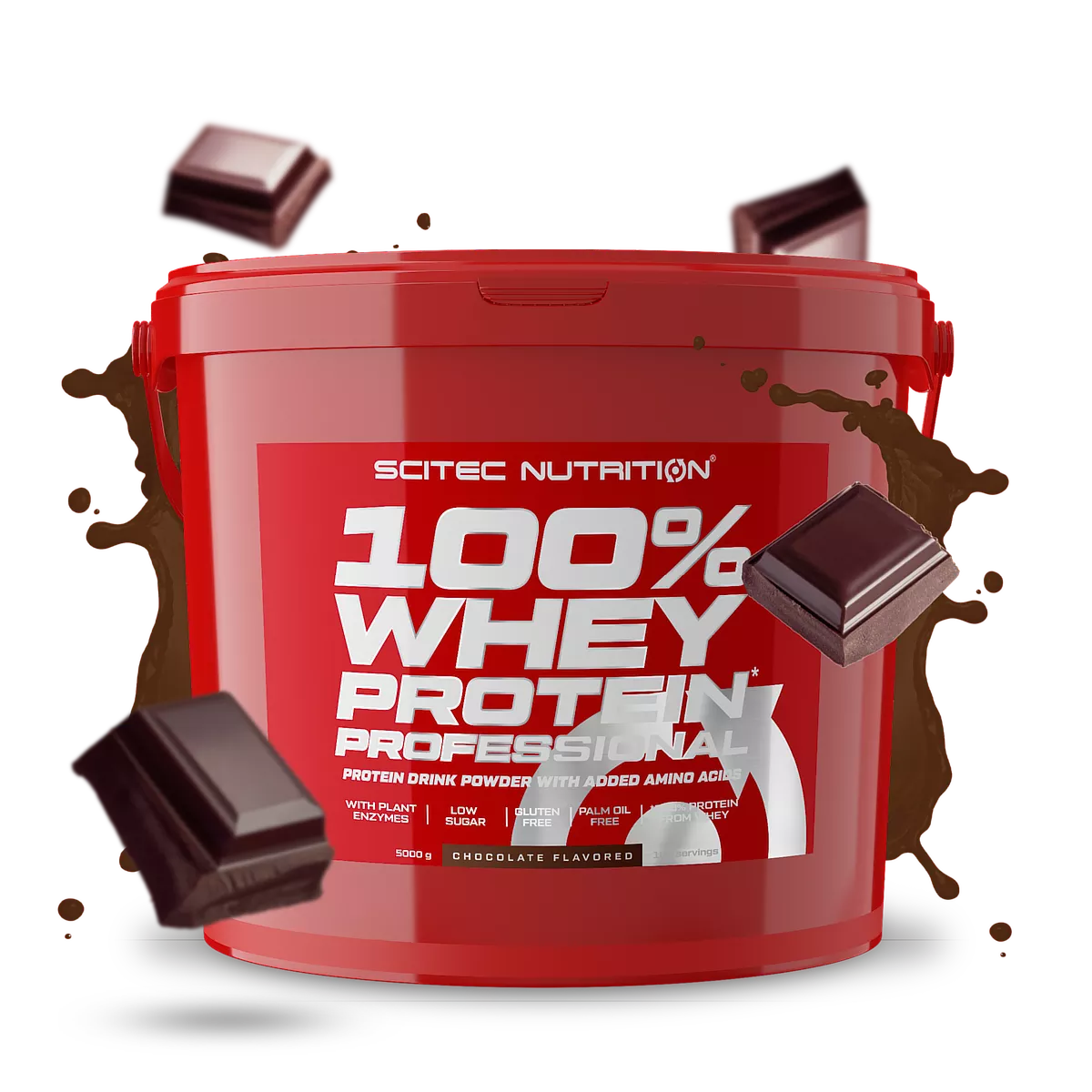 Proteina din Zer, Scitec Nutrition, 100% Whey Protein Professional, 5000g