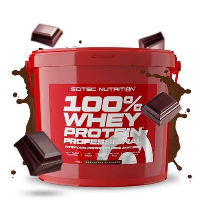 Proteina din Zer, Scitec Nutrition, 100% Whey Protein Professional, 5000g