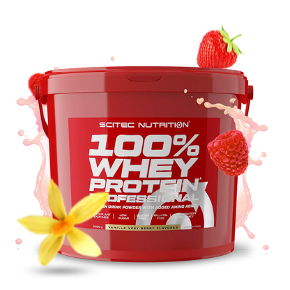 Proteina din Zer, Scitec Nutrition, 100% Whey Protein Professional, 5000g