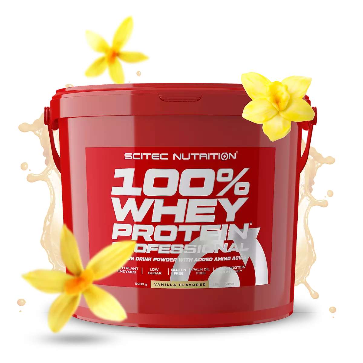 Proteina din Zer, Scitec Nutrition, 100% Whey Protein Professional, 5000g