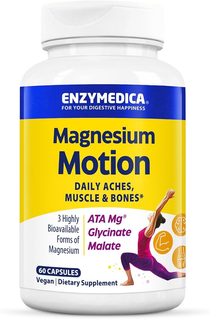 Blend Magneziu, Enzymedica, Magnesium Motion ATA Mg®, 60 Capsule