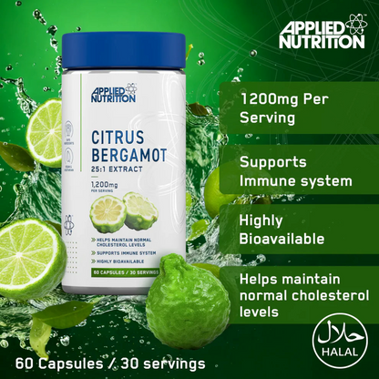 Extract de Bergamotă, Applied Nutrition, Citrus Bergamot, 60 Capsule