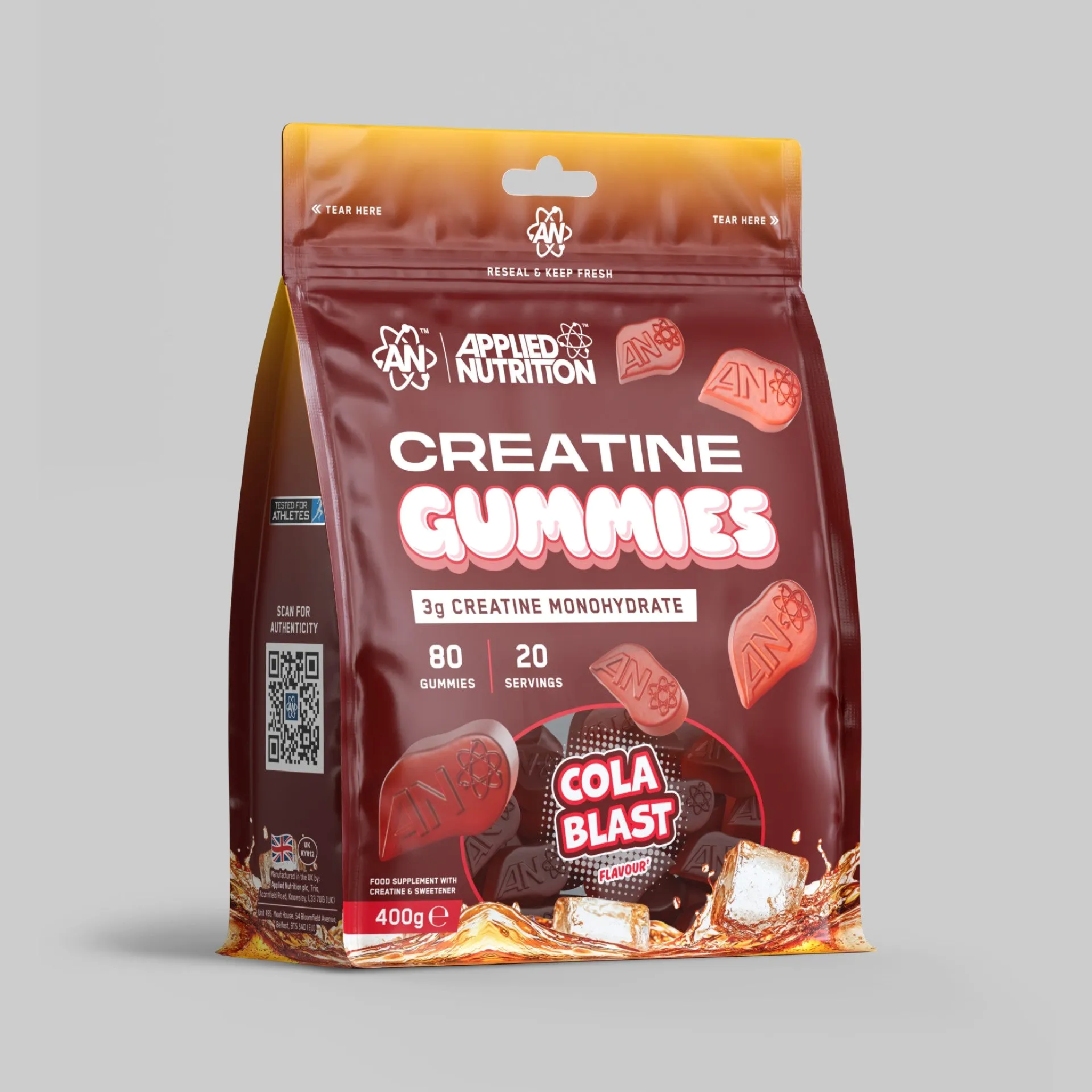 Creatina Jeleuri, Applied Nutrition, Pure Creatine Gummies, 400g ( 20 Portii )