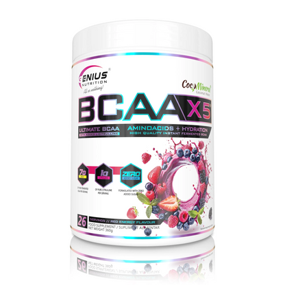 Aminoacizi Pudra, Genius Nutrition, BCAA-X5, 360g