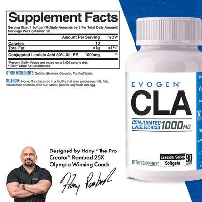 Supliment Scadere in Greutate, Evogen, CLA, 90 Softgels