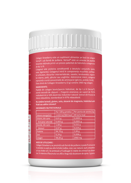 Colagen Pulbere, Zenyth, Collagen Powder With Strawberry, 150g