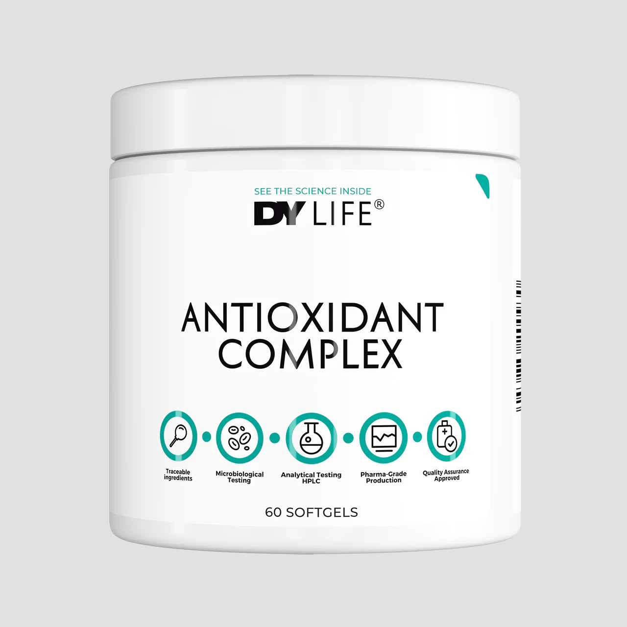 Complex Antioxidant, DY Nutrition, Antioxidant Complex DY Life, 60 Softgels