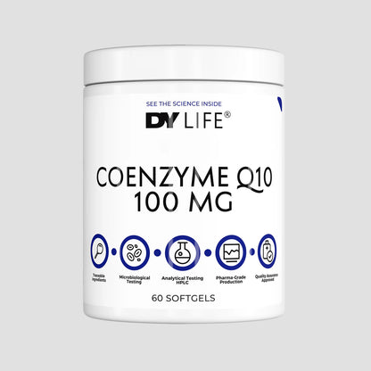 Coenzima Q10, DY Nutrition, Coenzyme Q10 100mg DY Life, 60 Softgels