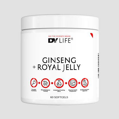 Ginseng si Laptisor de Matca, DY Nutrition, Ginseng + Royal Jelly DY Life, 60 Softgels