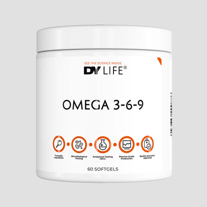 Omega 3-6-9, DY Nutrition, Omega 3-6-9 DY Life, 60 Softgels