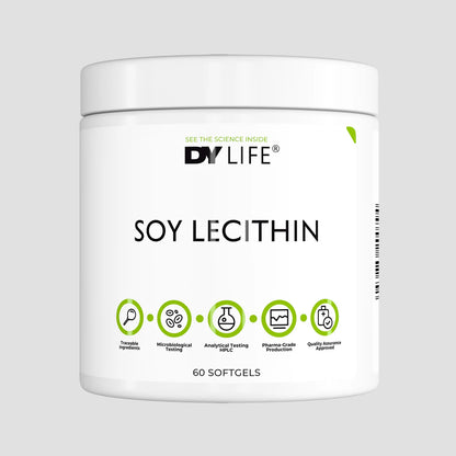 Lecitina din Soia, DY Nutrition, Soy Lecithin DY Life, 60 capsule moi