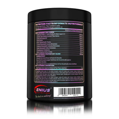 Pre-Workout, Genius Nutrition, Fury Extreme, 400g