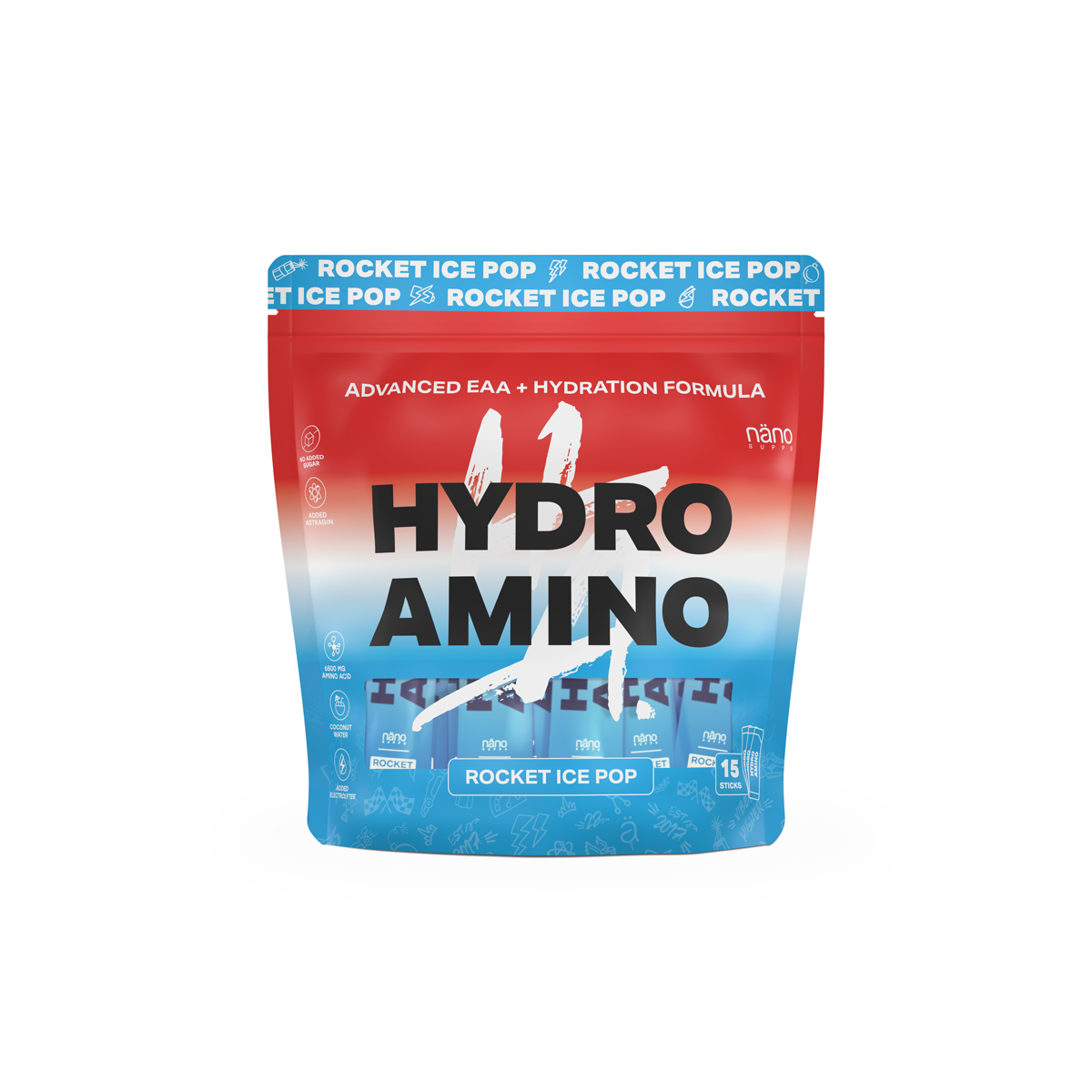 Aminoacizi si Electroliti, Nanosupps, Hydro Amino, 195g