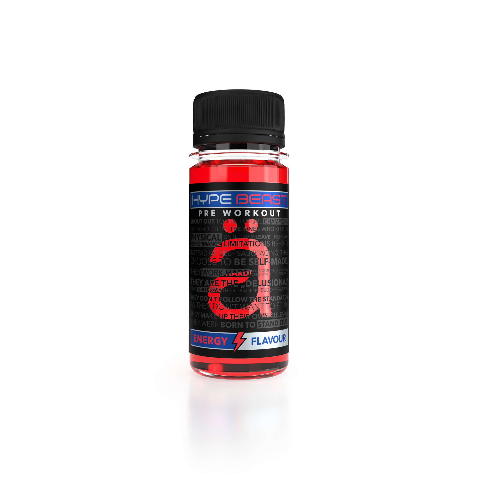 Pre-Workout Shot, Nanosupps, Hype Beast Shot, 60ml