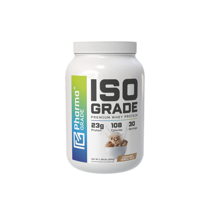 Pharma Grade ISO Grade Whey Protein aroma Cinnamon Cereal Milk 900g flacon frontal