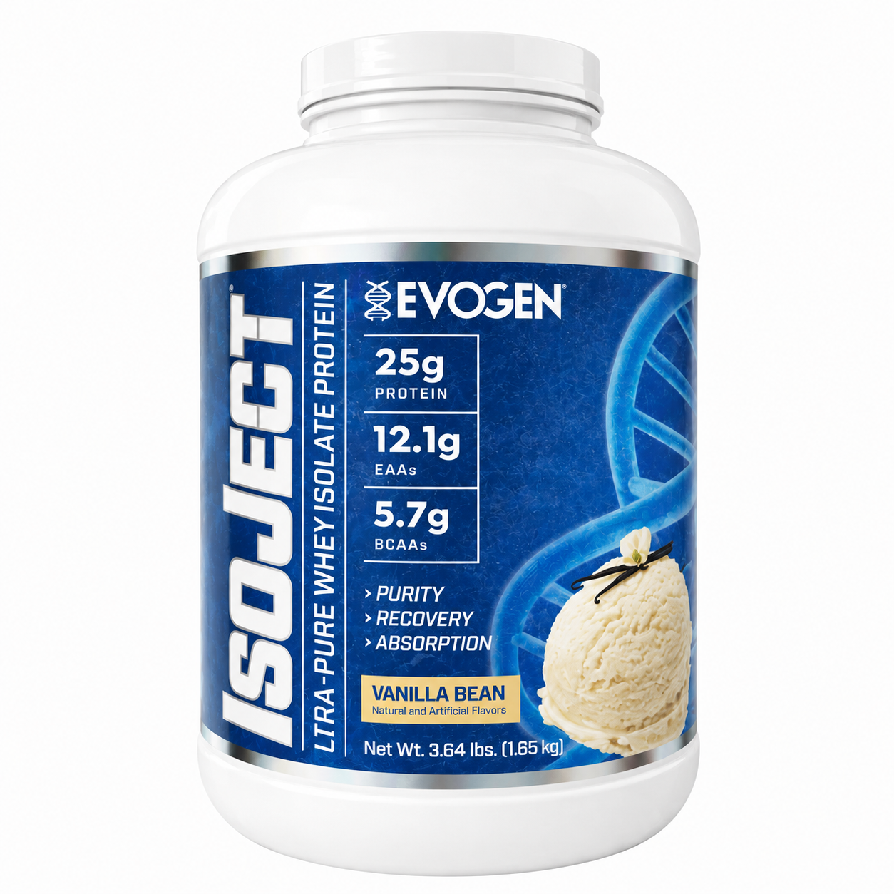 Proteina din Zer Izolata, Evogen, IsoJect Ultra-Pure Whey Isolate Protein