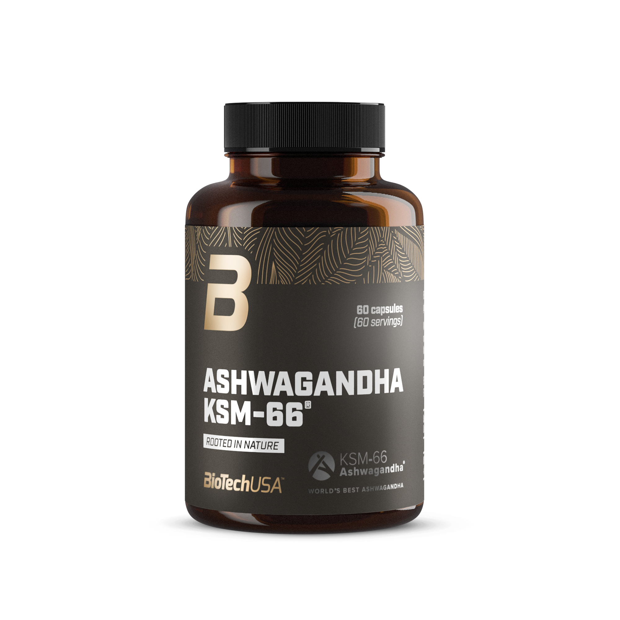 Extract de Ashwagandha, BioTechUSA, Ashwagandha KSM-66, 60 Capsule