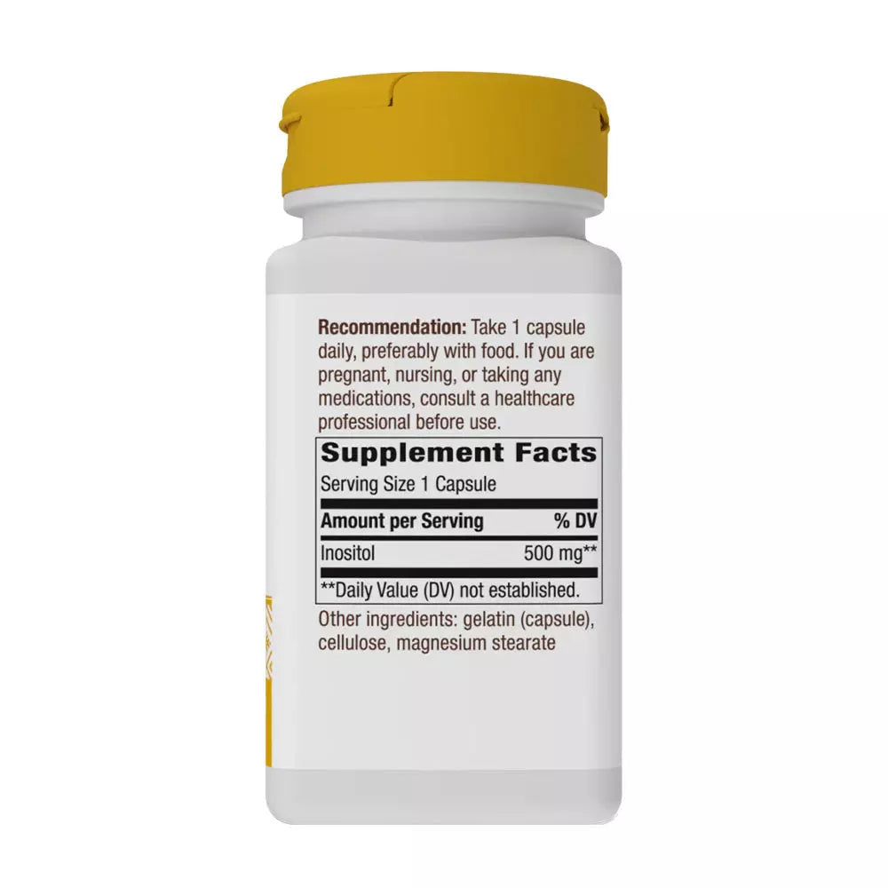 Inozitol, Natures Way, Inositol 500mg, 100 Capsule