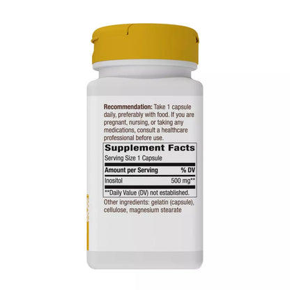 Inozitol, Natures Way, Inositol 500mg, 100 Capsule