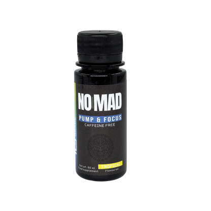 Pre-Workout Fara Cafeina Shot, Pharma Grade, NOMAD Pump & Focus Shot, 60ml