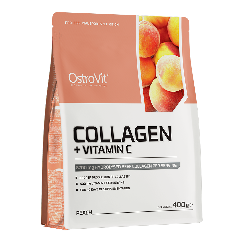 Colagen Pudra, OstroVit, Collagen + Vitamin C, 400g