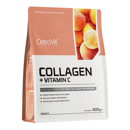 Colagen Pudra, OstroVit, Collagen + Vitamin C, 400g